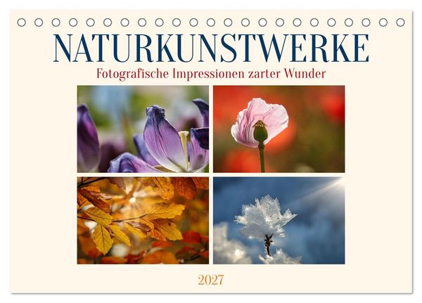 Produktbild: Naturkunstwerke (Tischkalender 2027 DIN A5 quer), CALVENDO Monatskalender