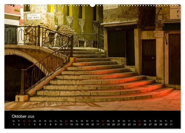 Produktbild: Venedig bei Nacht (Wandkalender 2026 DIN A2 quer), CALVENDO Monatskalender