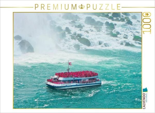 Produktbild: CALVENDO Puzzle Niagaraf&auml;lle - American Falls und Horseshoe Fall | 1000 Teile Lege-Gr&ouml;&szlig;e 64x48cm Foto-Puzzle f&uuml;r gl&uuml;ckliche Stunden