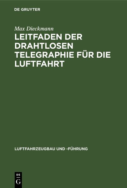 Produktbild: Leitfaden der drahtlosen Telegraphie f&uuml;r die Luftfahrt