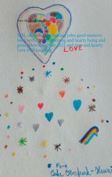 Produktbild: NHL colourfull celebrating yoho good memory book with blue festivalying and hearty being and good celebrating year 2021 and ever and hearty Love with
