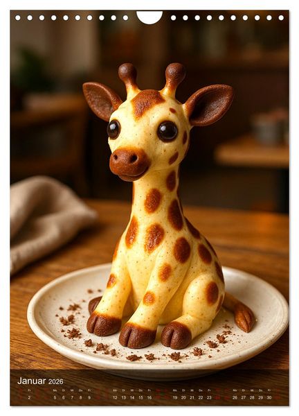 Produktbild: Tierische Desserts (Wandkalender 2026 DIN A4 hoch), CALVENDO Monatskalender