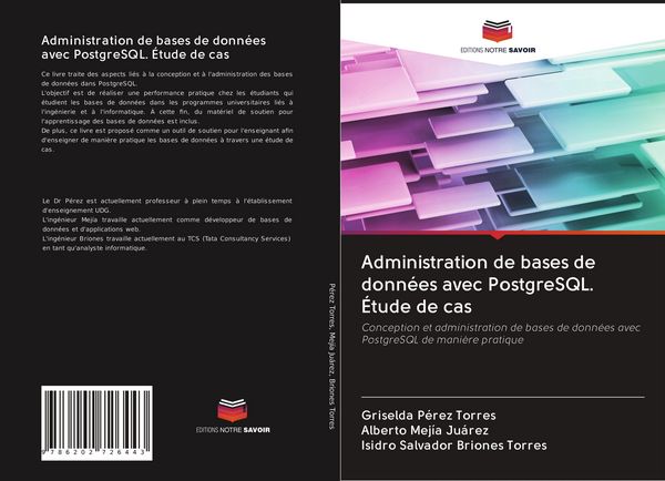 Produktbild: Administration de bases de donn&eacute;es avec PostgreSQL. &Eacute;tude de cas