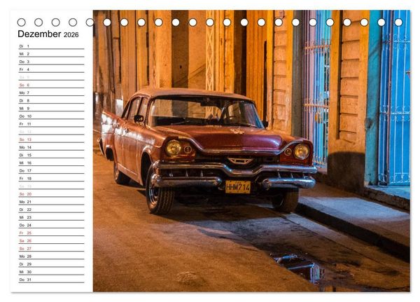 Produktbild: Cars on Cuba (Tischkalender 2026 DIN A5 quer), CALVENDO Monatskalender