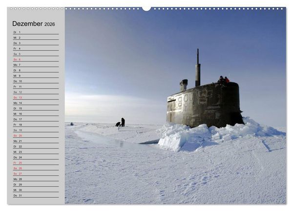 Produktbild: U-Boote. Milit&auml;rische Unget&uuml;me (hochwertiger Premium Wandkalender 2026 DIN A2 quer), Kunstdruck in Hochglanz