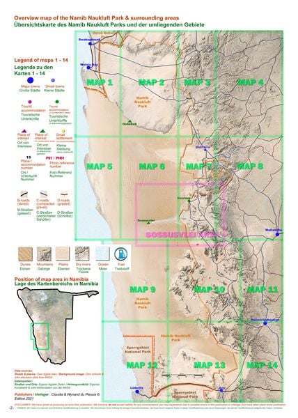 Produktbild: Das komplette Kartenset NAMIBIA (3-teilig)