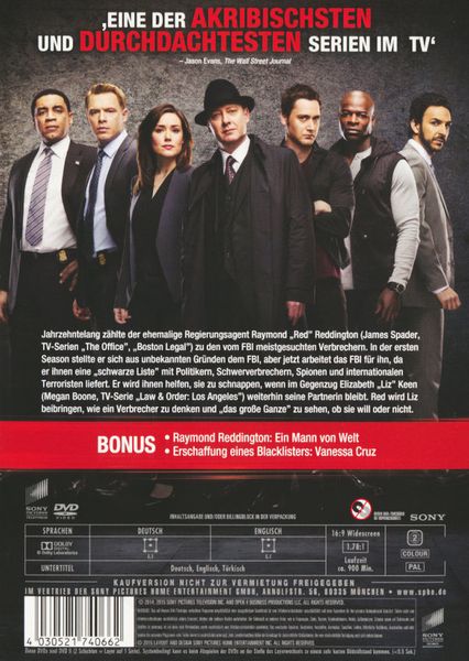 The Blacklist - Season 2 [5 DVDs]