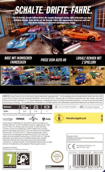 Produktbild: Fast & Furious - Arcade Edition (CIAB)