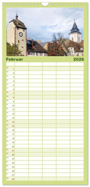Produktbild: Familienplaner 2026 - Waldshut - liebenswertes St&auml;dtle am Hochrhein mit 5 Spalten (Wandkalender, 21 x 45 cm) CALVENDO