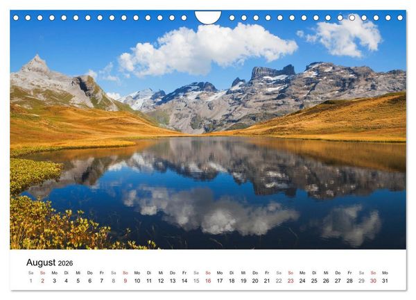 Produktbild: BERGSEEN Schweizer Alpen (Wandkalender 2026 DIN A4 quer), CALVENDO Monatskalender