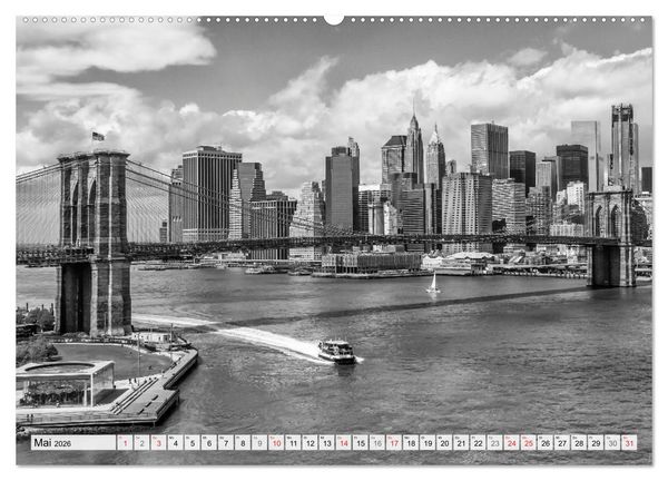 Produktbild: BROOKLYN BRIDGE Das Wahrzeichen von New York City (Wandkalender 2026 DIN A2 quer), CALVENDO Monatskalender