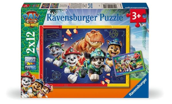 Produktbild: Kinderpuzzle 2x12 Teile - Paw Patrol 3 Dino Movie