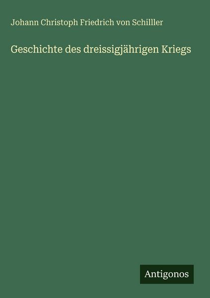 Produktbild: Geschichte des dreissigj&auml;hrigen Kriegs