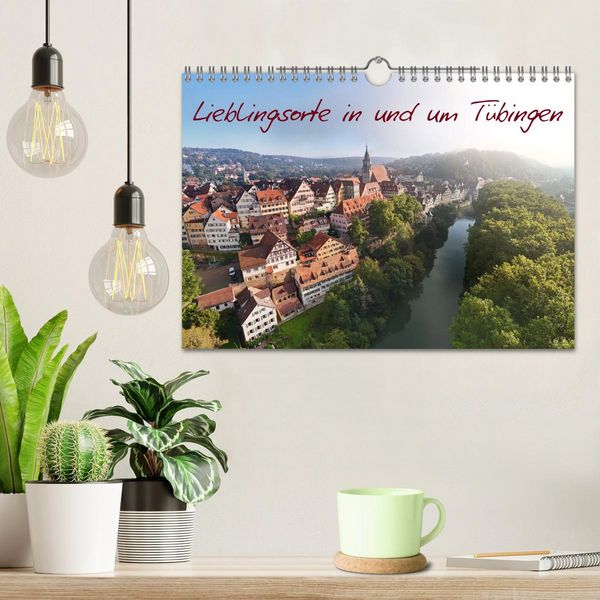 Produktbild: Lieblingsorte in und um T&uuml;bingen (Wandkalender 2026 DIN A4 quer), CALVENDO Monatskalender