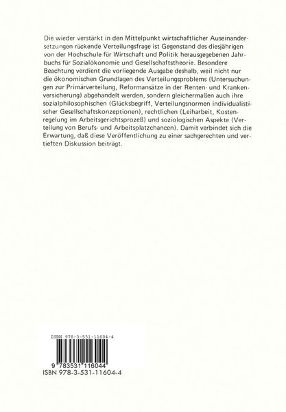 Produktbild: Verteilungsprobleme in Industriegesellschaften