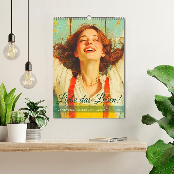 Produktbild: Liebe das Leben! Mit Affirmationen gl&uuml;cklich durch das Jahr! (Wandkalender 2026 DIN A3 hoch), CALVENDO Monatskalender