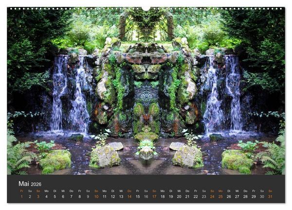 Produktbild: Spiegelwelten - Im Reich der Naturwesen (Wandkalender 2026 DIN A2 quer), CALVENDO Monatskalender