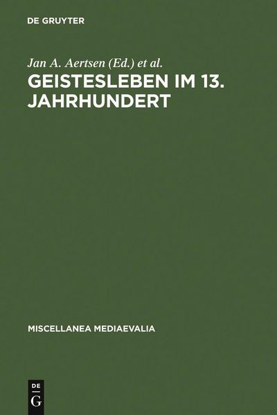 Produktbild: Geistesleben im 13. Jahrhundert