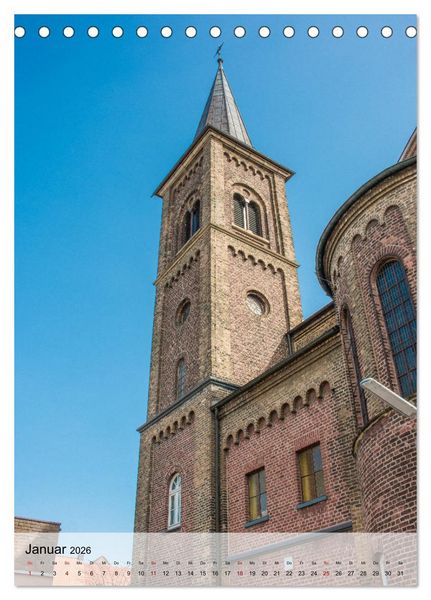 Produktbild: Kirchen in D&uuml;sseldorf (Tischkalender 2026 DIN A5 hoch), CALVENDO Monatskalender