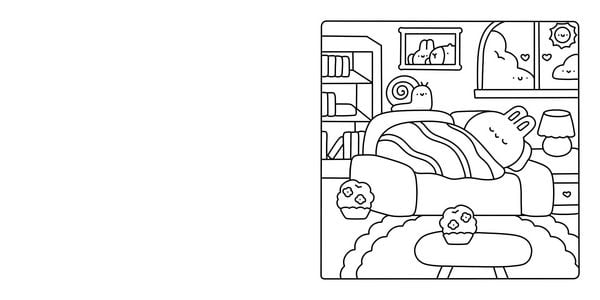 Produktbild: Snuggly Corners &ndash; Cozy Ausmalbuch zum Entspannen und Tr&auml;umen
