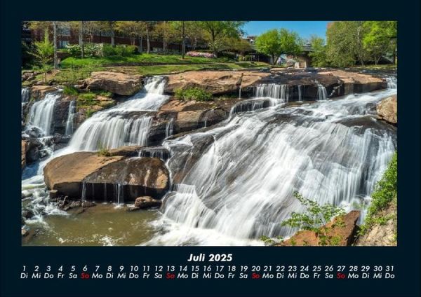 Produktbild: Wasserf&auml;lle 2025 Fotokalender DIN A4