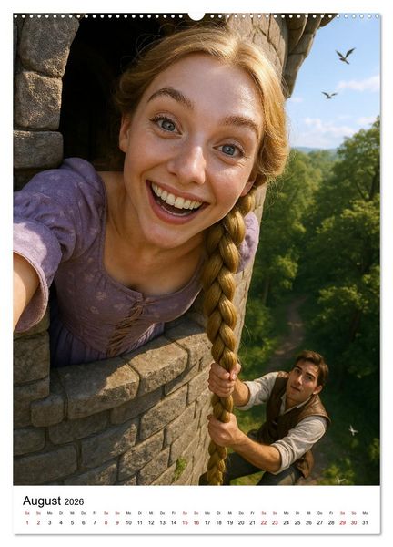 Produktbild: M&auml;rchenhafte Selfies (Wandkalender 2026 DIN A2 hoch), CALVENDO Monatskalender