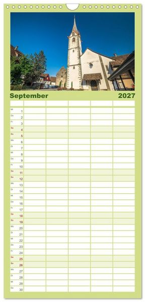 Produktbild: Familienplaner 2027 - Charmantes Stein am Rhein mit 5 Spalten (Wandkalender, 21 x 45 cm) CALVENDO