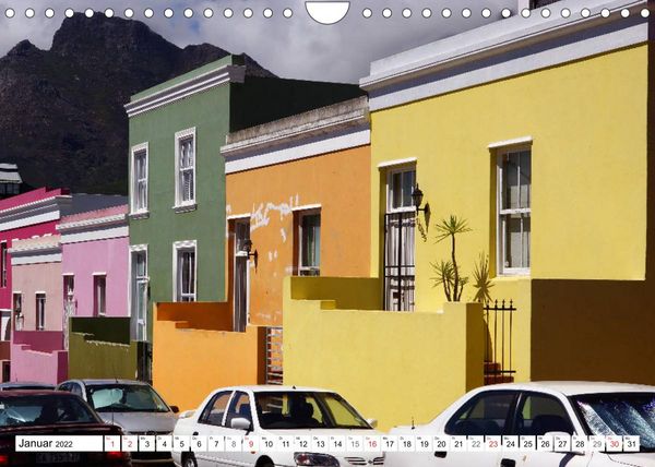 Produktbild: Bo-Kaap - Kapstadt buntestes Stadtviertel (Wandkalender 2022 DIN A4 quer)