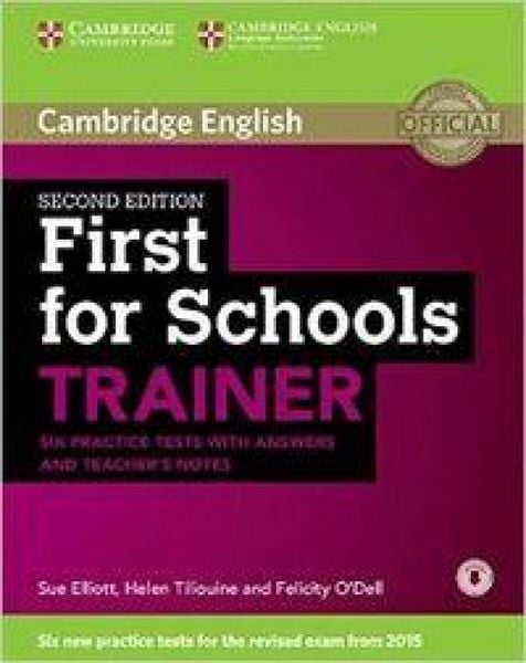Produktbild: First for Schools Trainer Six Practice Tests with Answers and Teachers Notes with Audio