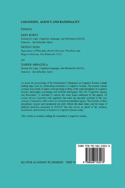 Produktbild: Cognition, Agency and Rationality