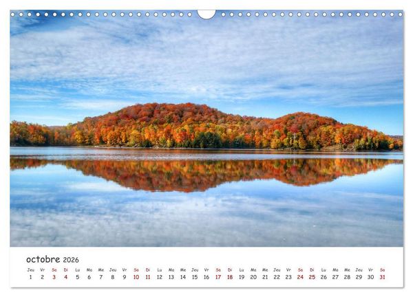 Produktbild: Automne haut en couleurs (Calendrier mural 2026 DIN A3 vertical), CALVENDO calendrier mensuel