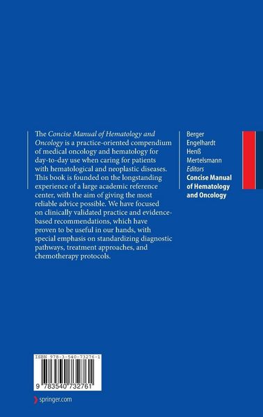 Produktbild: Concise Manual of Hematology and Oncology