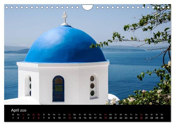 Produktbild: Santorin Trauminsel (Wandkalender 2026 DIN A4 quer), CALVENDO Monatskalender