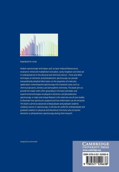 Produktbild: Electronic and Photoelectron Spectroscopy