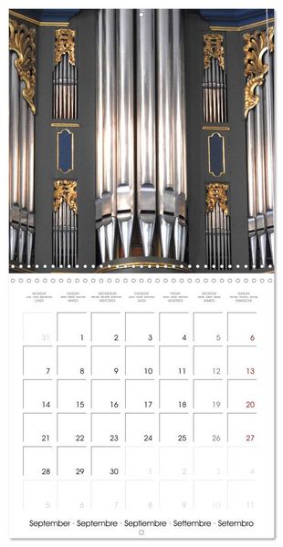 Produktbild: Fantastic German Church Organs (Wall Calendar 2026 12 &times; 12 Inch) CALVENDO 12 Month Wall Calendar