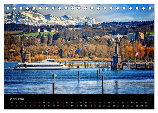 Produktbild: Bodensee-Schiffe und Boote (Tischkalender 2026 DIN A5 quer), CALVENDO Monatskalender