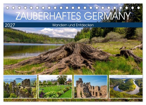 Produktbild: Zauberhaftes Germany (Tischkalender 2027 DIN A5 quer), CALVENDO Monatskalender