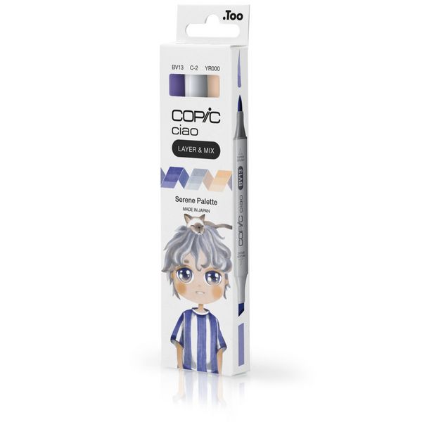 Produktbild: Copic Marker Set Ciao LAYER&MIX Serene Palette 3 St&uuml;ck Faltschachtel