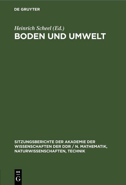 Produktbild: Boden und Umwelt