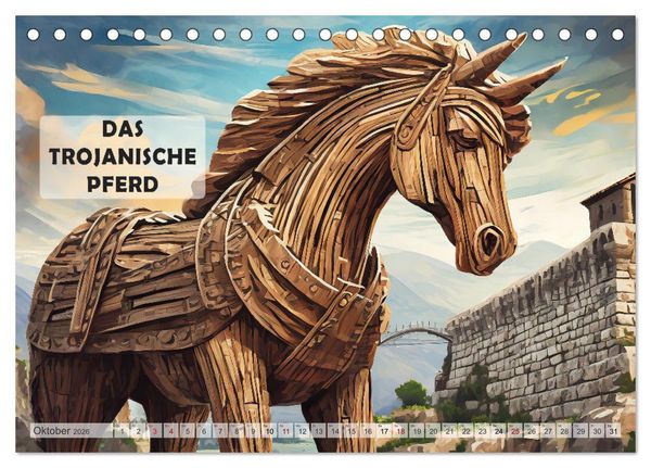 Produktbild: Sagenhafte Orte und Mythen (Tischkalender 2026 DIN A5 quer), CALVENDO Monatskalender