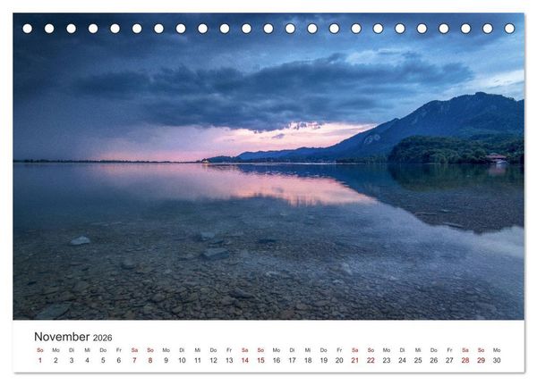 Produktbild: Berge und Seen - Die Perlen der Natur (Tischkalender 2026 DIN A5 quer), CALVENDO Monatskalender