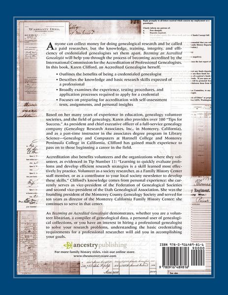 Produktbild: Becoming an Accredited Genealogist