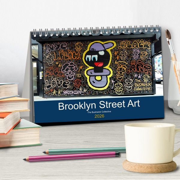 Produktbild: Brooklyn Street Art (Tischkalender 2026 DIN A5 quer), CALVENDO Monatskalender