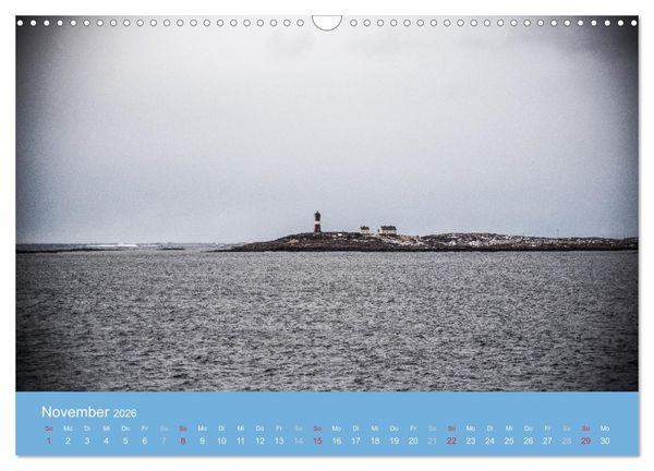 Produktbild: Leuchtfeuer der norwegischen K&uuml;ste (Wandkalender 2026 DIN A3 quer), CALVENDO Monatskalender