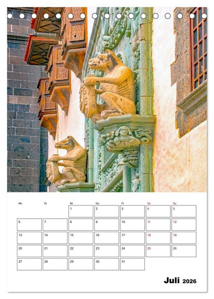 Produktbild: Las Palmas - ein traumhaftes Reiseziel (Tischkalender 2026 DIN A5 hoch), CALVENDO Monatskalender