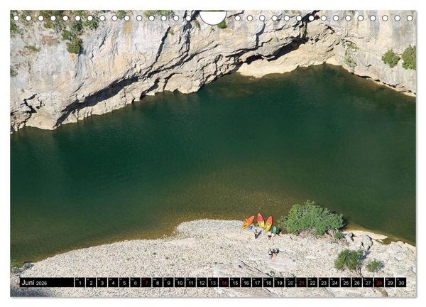 Produktbild: Ard&egrave;che, Grand Canyon Europas (Wandkalender 2026 DIN A4 quer), CALVENDO Monatskalender