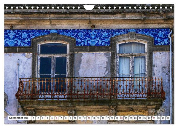 Produktbild: Porto - Charme am Douro (Wandkalender 2026 DIN A4 quer), CALVENDO Monatskalender