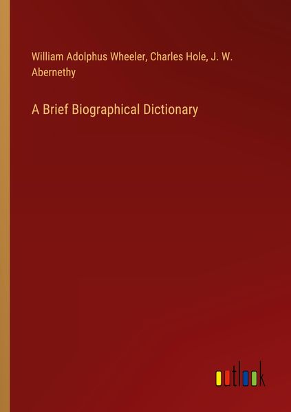 Produktbild: A Brief Biographical Dictionary
