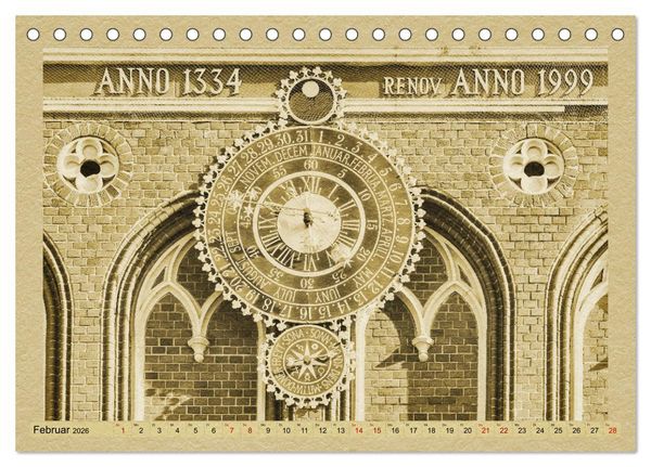 Produktbild: Riga &ndash; Ein Kalender im Zeitungsstil (Tischkalender 2026 DIN A5 quer), CALVENDO Monatskalender