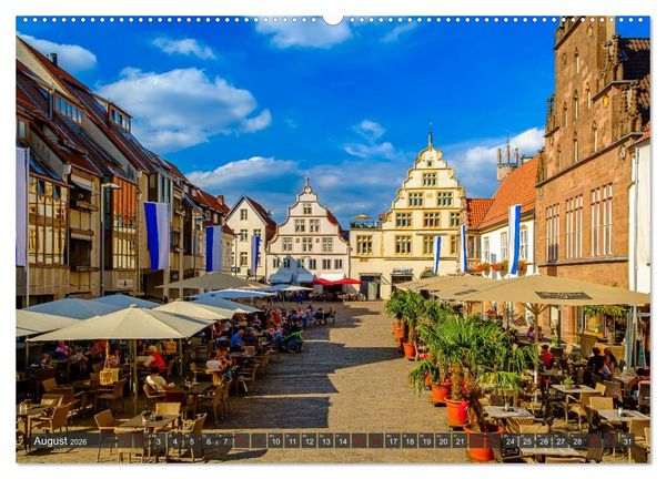 Produktbild: Ein Blick auf Alte Hansestadt Lemgo (Wandkalender 2026 DIN A2 quer), CALVENDO Monatskalender
